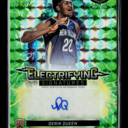 2026 Topps Finest Derik Queen #ESG-DQ Geometric 20/75 RC Auto