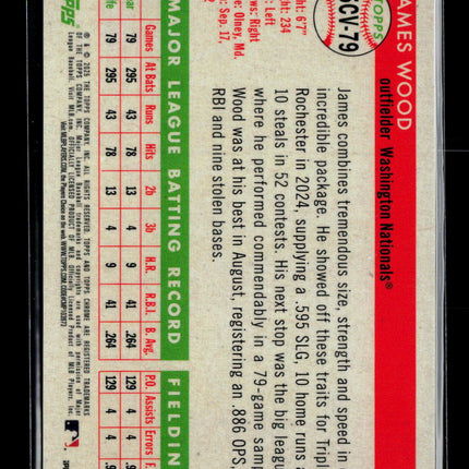 2025 Topps Chrome James Wood #55CV-79 RC