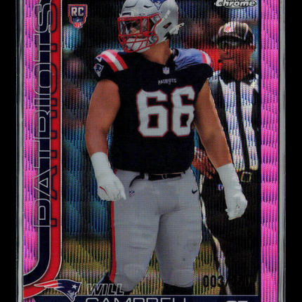 2025 Topps Chrome Will Campbell #379 Pink /250 RC