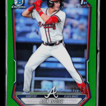 2026 Bowman Chrome Draft Alex Lodise #BCP-153 Green Refractor 17/99