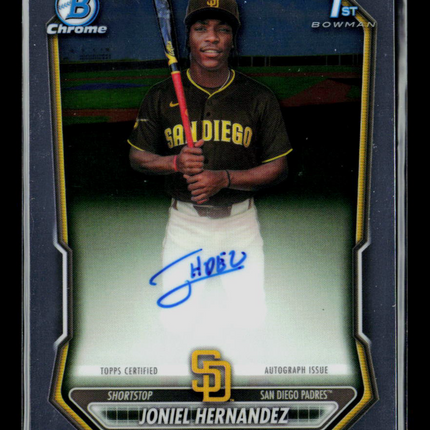 2026 Bowman Chrome Joniel Hernandez #CPA-JHE Black Auto