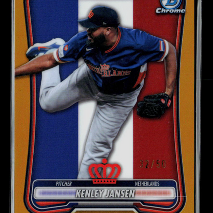 2026 Bowman Chrome Kenley Jansen #WBC-74 Gold Refractor 32/50