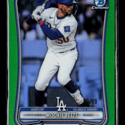 2026 Bowman Chrome Mookie Betts #2 Green Refractor /99