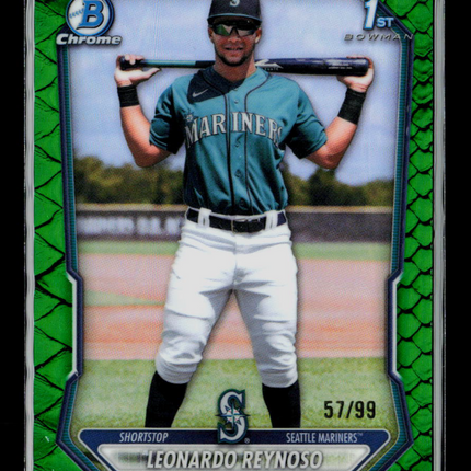 2026 Bowman Chrome Leonardo Reynoso #BCP-172 Green Reptilian 57/99