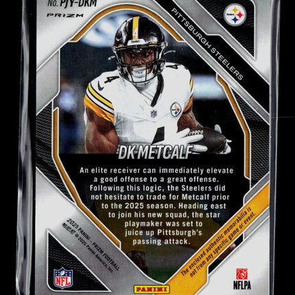 2025 Panini Prizm Football DK Metcalf #PJY-DKM Purple Memorabilia
