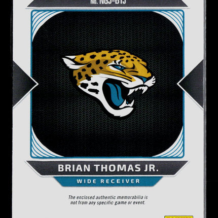 2024 Panini Certified Brian Thomas Jr. #NGJ-BTJ RC 368/399 Memorabilia