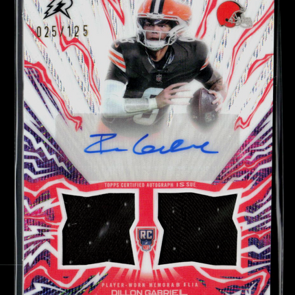 2026 Topps Resurgence Football Dillon Gabriel #AU-DG Patch 025/125 RC Auto