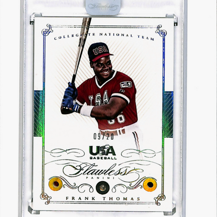 2016 Panini Flawless Frank Thomas #80 Ruby Sapphire Diamond 09/20