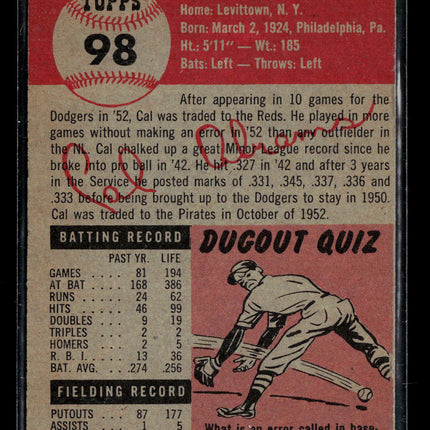 1953 Topps Cal Abrams #98