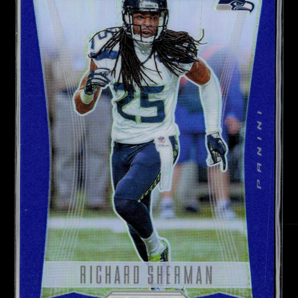 2025 Panini Prizm Deca Football Richard Sherman #263 Blue 123/149