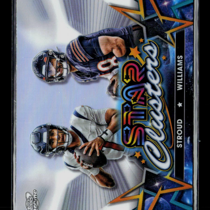 2024 Topps Chrome Star Clusters Caleb Williams C.J. Stroud #SCL-11