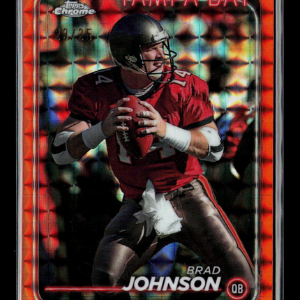 2024 Topps Chrome Brad Johnson #185 Orange Geometric 23/25