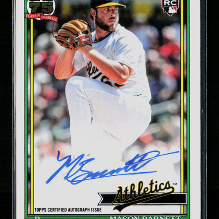 2026 Topps Mason Barnett #91B2-MBA RC Auto