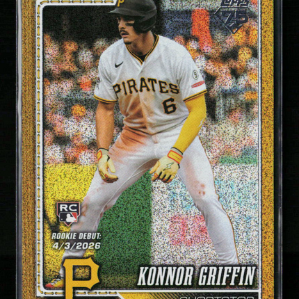 2026 Topps Update Series Konnor Griffin #US255 Gold RC 06/50