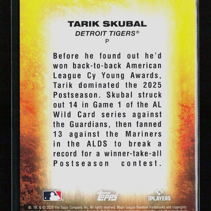 2026 Topps Tarik Skubal #AA-14 Blue 062/150