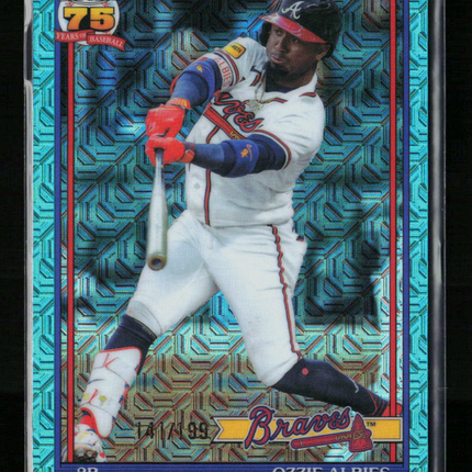 2024 Topps Chrome Update Series 1989 Topps Baseball Ozzie Albies #U91C-12 Mojo