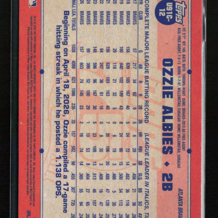 2024 Topps Chrome Update Series 1989 Topps Baseball Ozzie Albies #U91C-12 Mojo