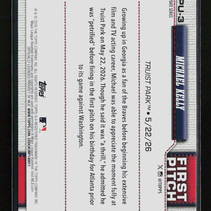 2026 Topps Update Series Michael Kelly #FPU-3