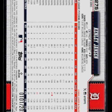 2026 Topps Update Series Kenley Jansen #US275 Gold