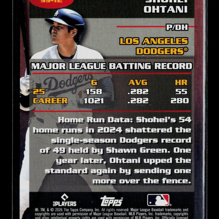 2026 Topps Stat Stars Shohei Ohtani #SS-12