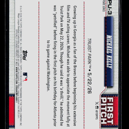 2026 Topps Update Series Michael Kelly #FPU-3 Purple