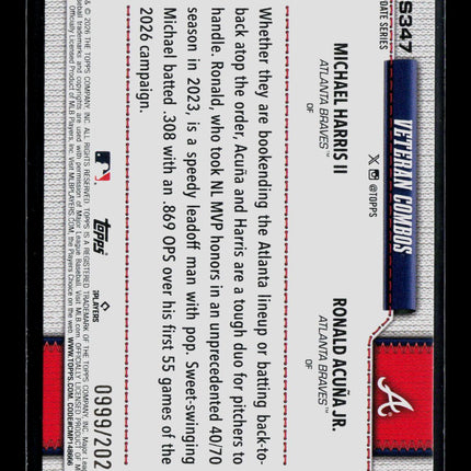 2026 Topps Update Series Ronald Acuña Jr. Michael Harris II #US347