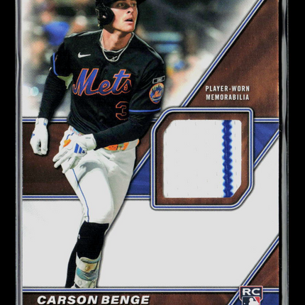 2026 Topps Carson Benge #MLMU-CB RC Memorabilia
