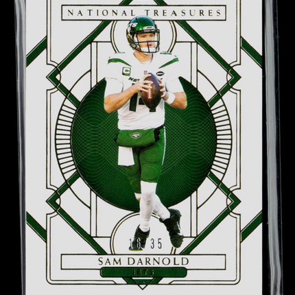 2021 Panini National Treasures Sam Darnold #76 Green