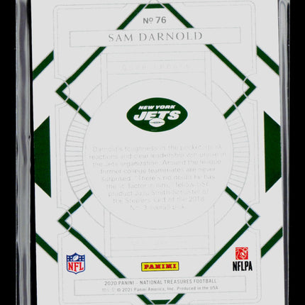 2021 Panini National Treasures Sam Darnold #76 Green