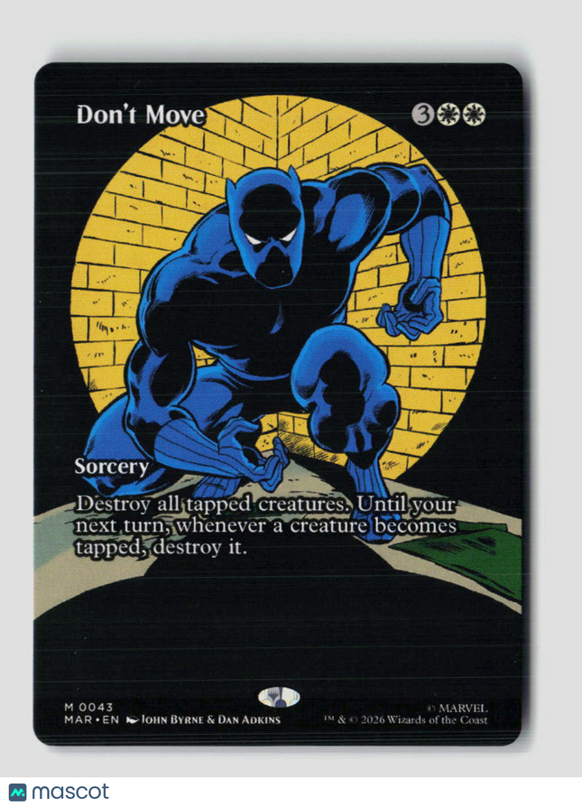 MTG Don't Move (Borderless) Marvel Eternal-Legal M • 43 Normal
