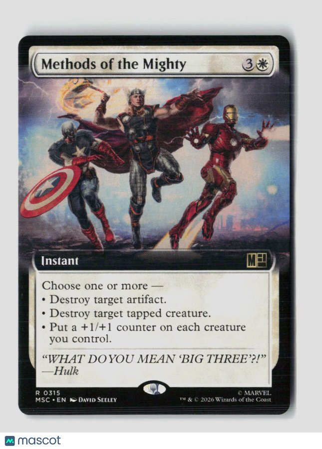 MTG Methods of the Mighty (Extended Art) Marvel Super Heroes R • 315 Normal