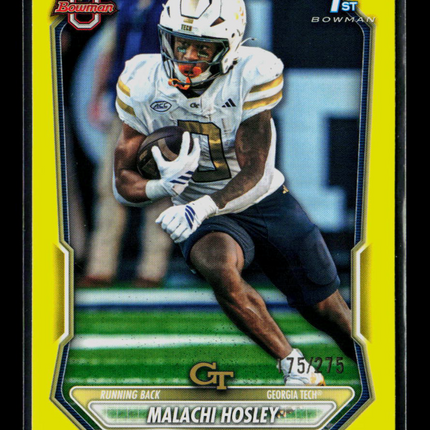 2026 Bowman University Malachi Hosley #BPP-54 Yellow 75/275