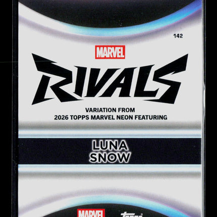 2026 Topps Marvel Neon Luna Snow 1/1 Variation #142 FoilFractor