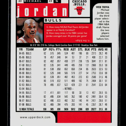 1998 Upper Deck UD Choice Preview Michael Jordan #23
