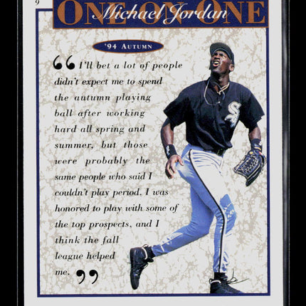 1995 Upper Deck Michael Jordan One On One Michael Jordan #9