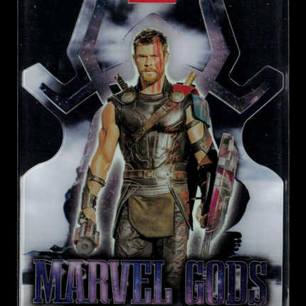 2025 Topps Marvel Studios Chrome Chris Hemsworth Thor Insert Marvel Gods #MG-22