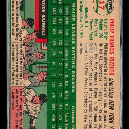 1954 Topps Phil Rizzuto #17