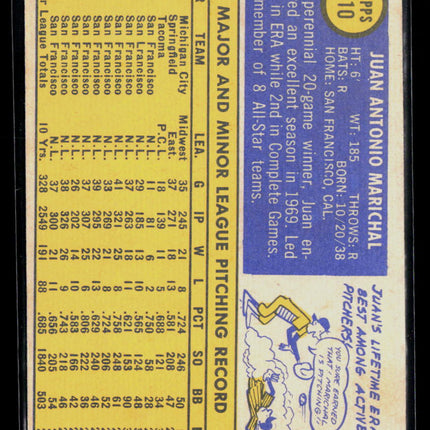 1970 Topps Juan Marichal #210