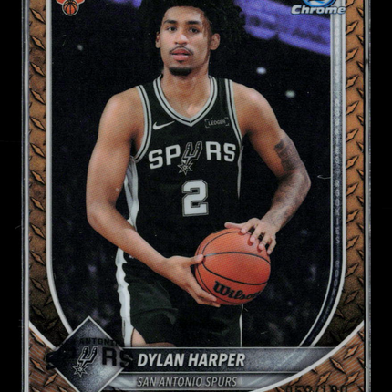 2025 Topps Bowman Chrome Dylan Harper #BCV-2 RC Steel 052/100