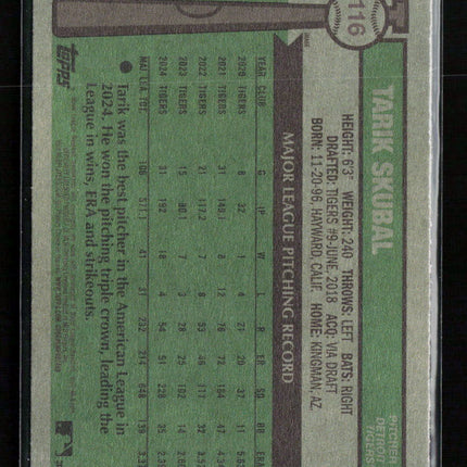 2025 Topps Heritage Tarik Skubal #116 Image Variation