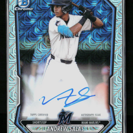2026 Bowman Chrome Mega Box Andrew Salas #BMA-AS Mojo Refractor Auto