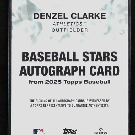 2025 Topps Baseball Denzel Clarke #BSAU-DC RC Auto