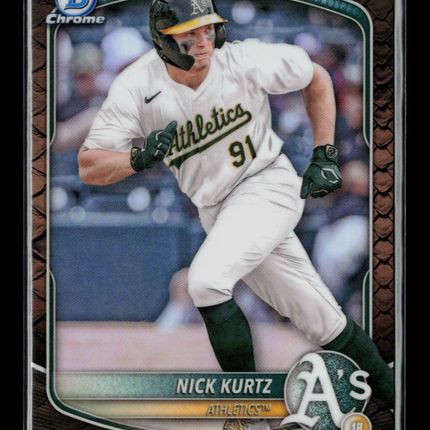 2025 Bowman Chrome Nick Kurtz #BCP-114 Snakeskin