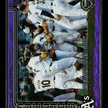 2025 Topps Oakland Athletics #594 Purple Foil