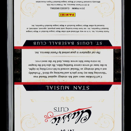 2014 Panini Classics Baseball Stan Musial #34 Cuts 65/99 Auto