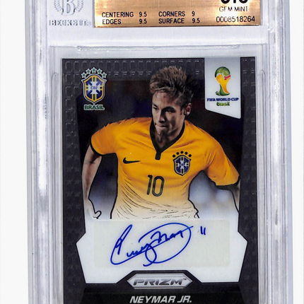 2014 Panini Prizm World Cup Neymar Jr. #S-NE BGS 9.5 Auto 10
