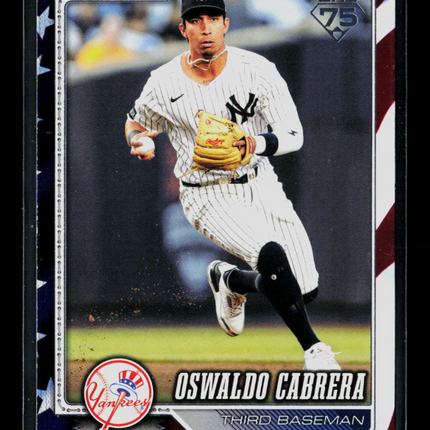 2026 Topps Series Two Oswaldo Cabrera #490 Independence Day