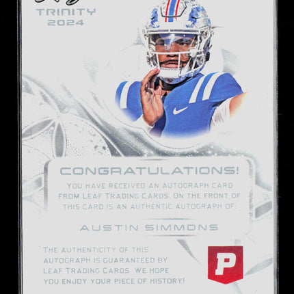 2024 Leaf Trinity Austin Simmons #BA-AS2 Auto