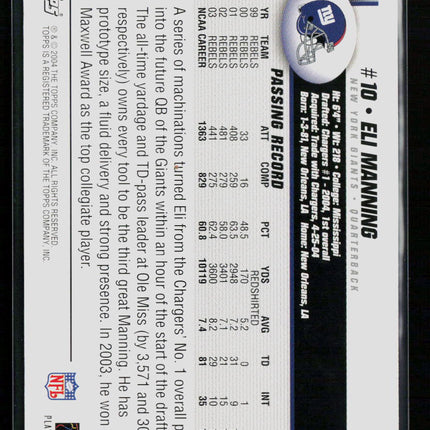 2004 Topps Eli Manning #350