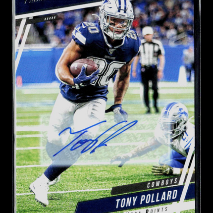 2020 Panini Prestige Tony Pollard #71 Xtra Points Auto